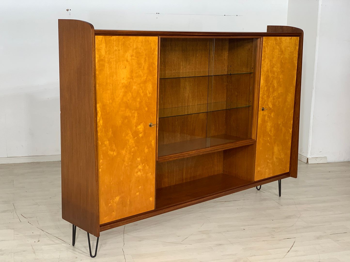 Mid Century Highboard Schrank Wohnzimmerschrank Vintage