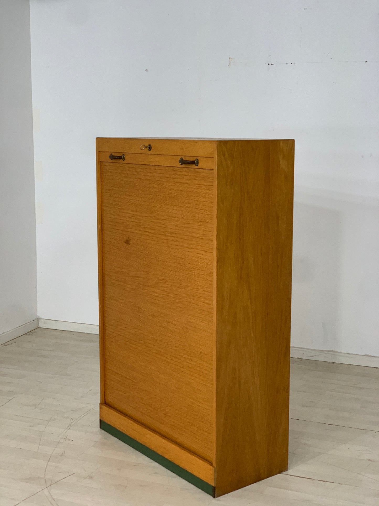 Mid Century Aktenschrank Schrank Rollschrank Vintage