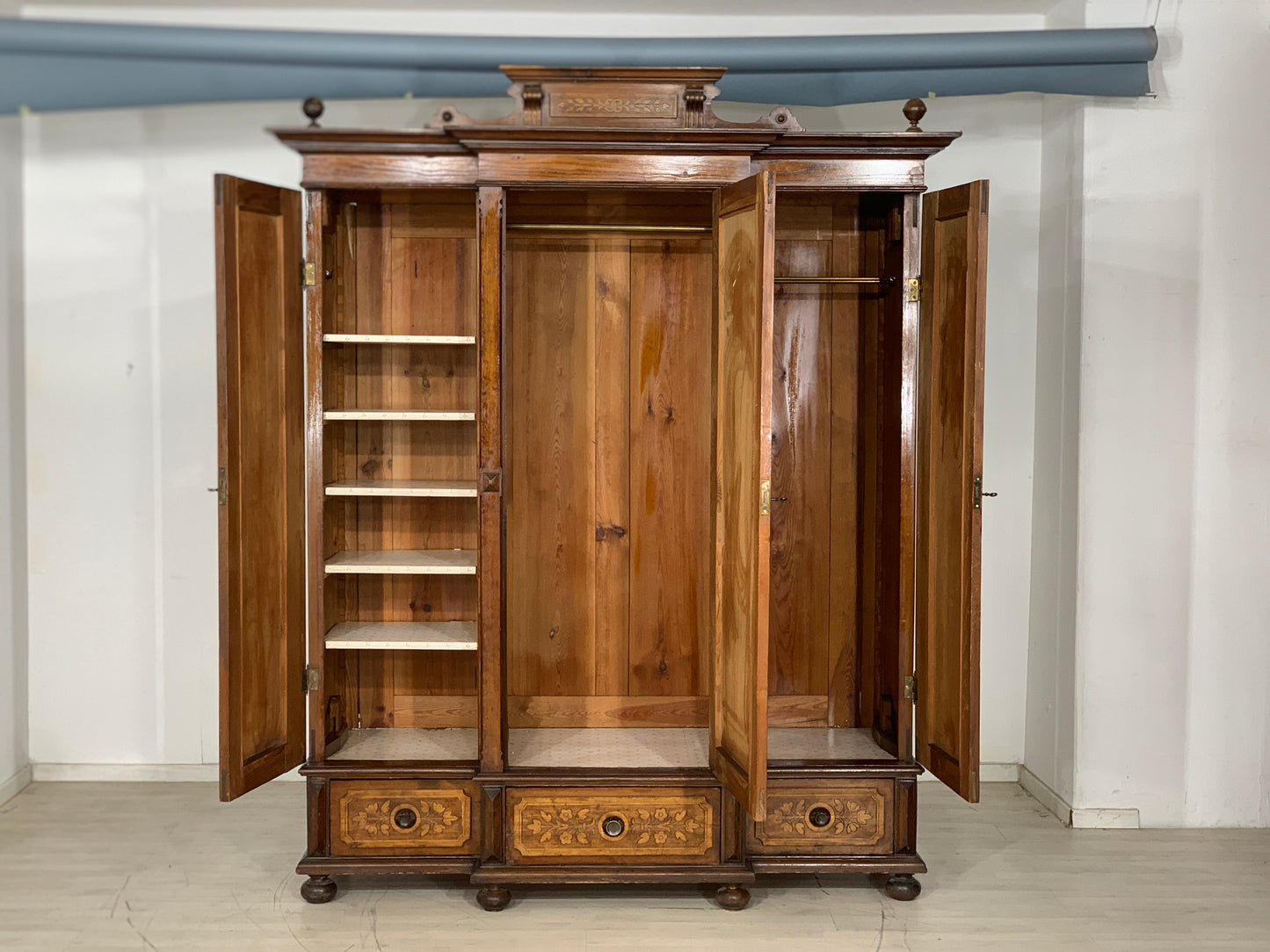 Gründerzeit Kleiderschrank Schrank Wardrobe um 1880