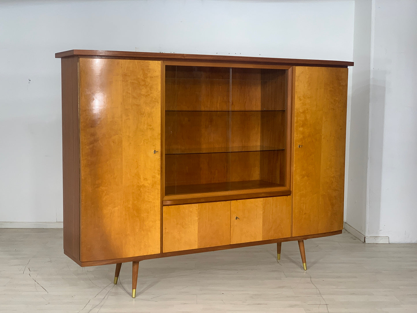 Mid Century Highboard Schrank Wohnzimmerschrank Vintage