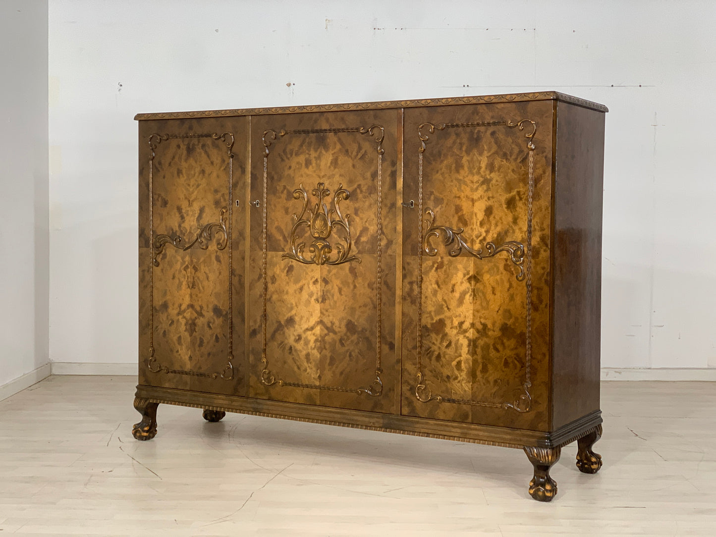 Antik Wäscheschrank Schrank Highboard um 1900