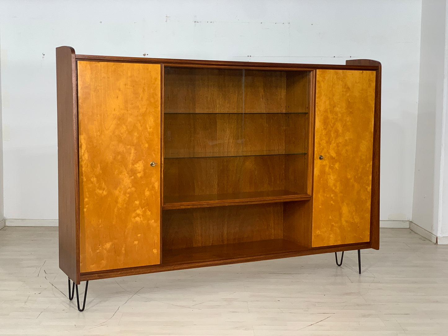 Mid Century Highboard Schrank Wohnzimmerschrank Vintage