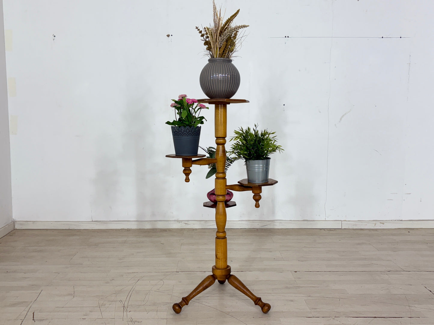 Vintage Blumenständer Beistelltisch Blumentisch Ablage