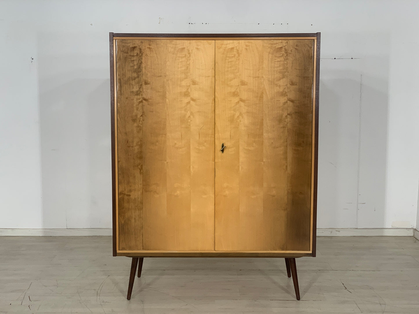 Mid Century Kleiderschrank Schrank Wäscheschrank Wardrobe Vintage