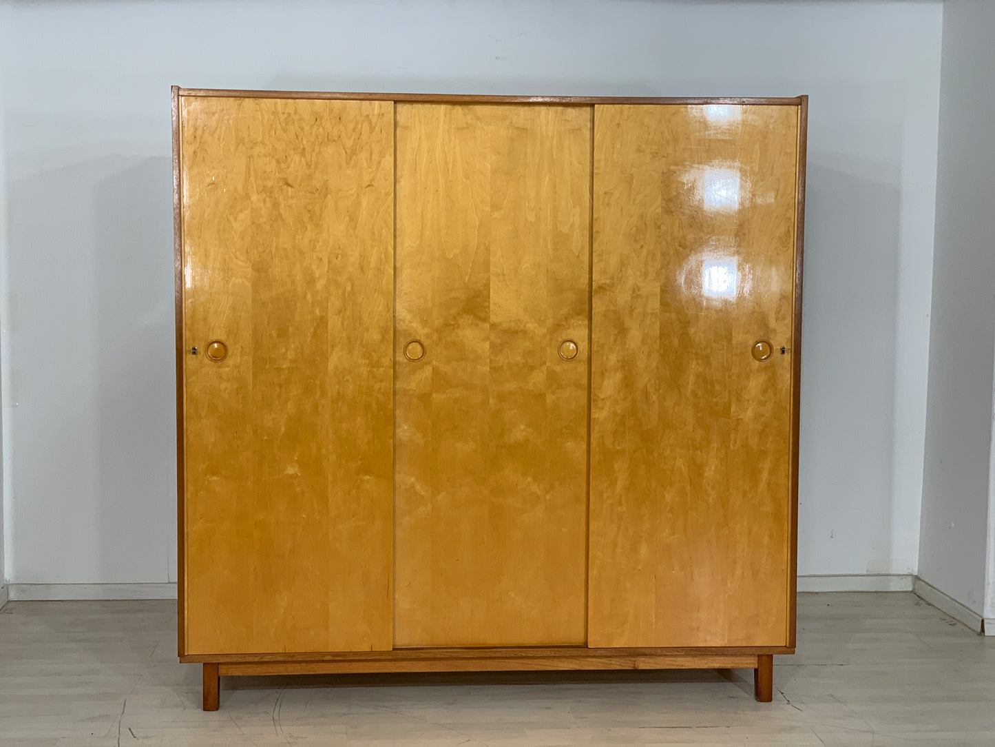 Mid Century Kleiderschrank Schrank Wardrobe Vintage