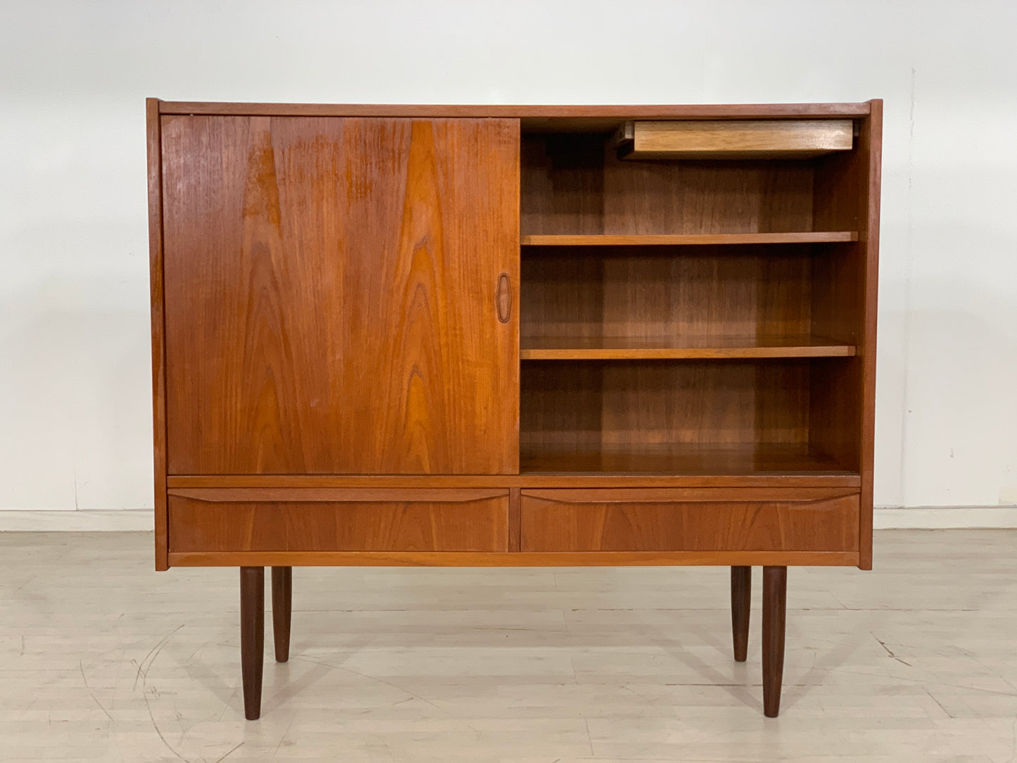 Danish Teak Highboard Schrank Kommode Vintage