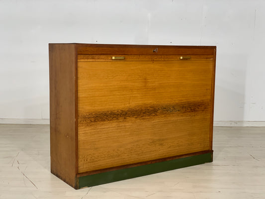 Mid Century Aktenschrank Rolladenschrank Büroschrank Vintage