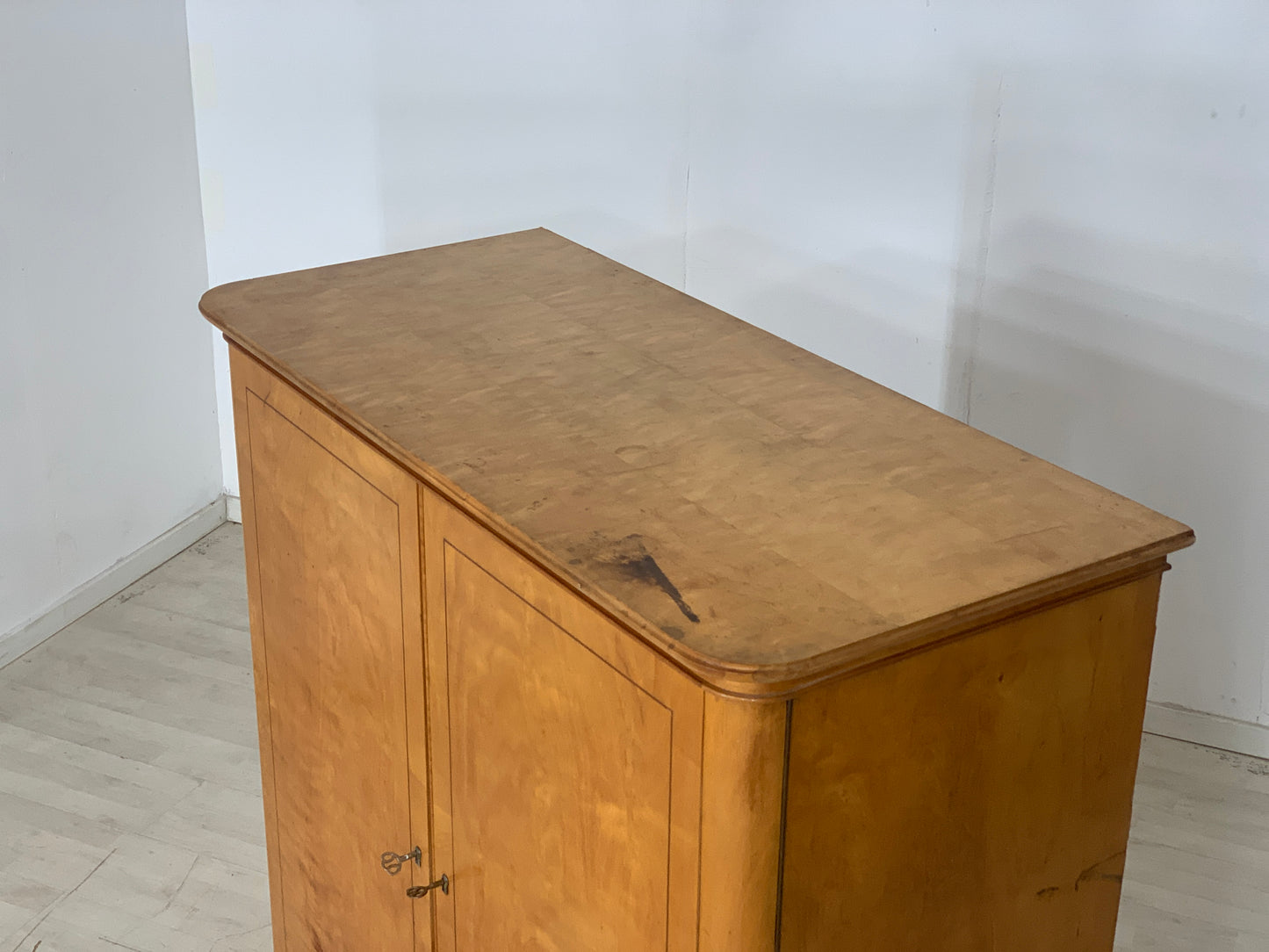 Mid Century Wäscheschrank Schrank Kleiderschrank Vintage