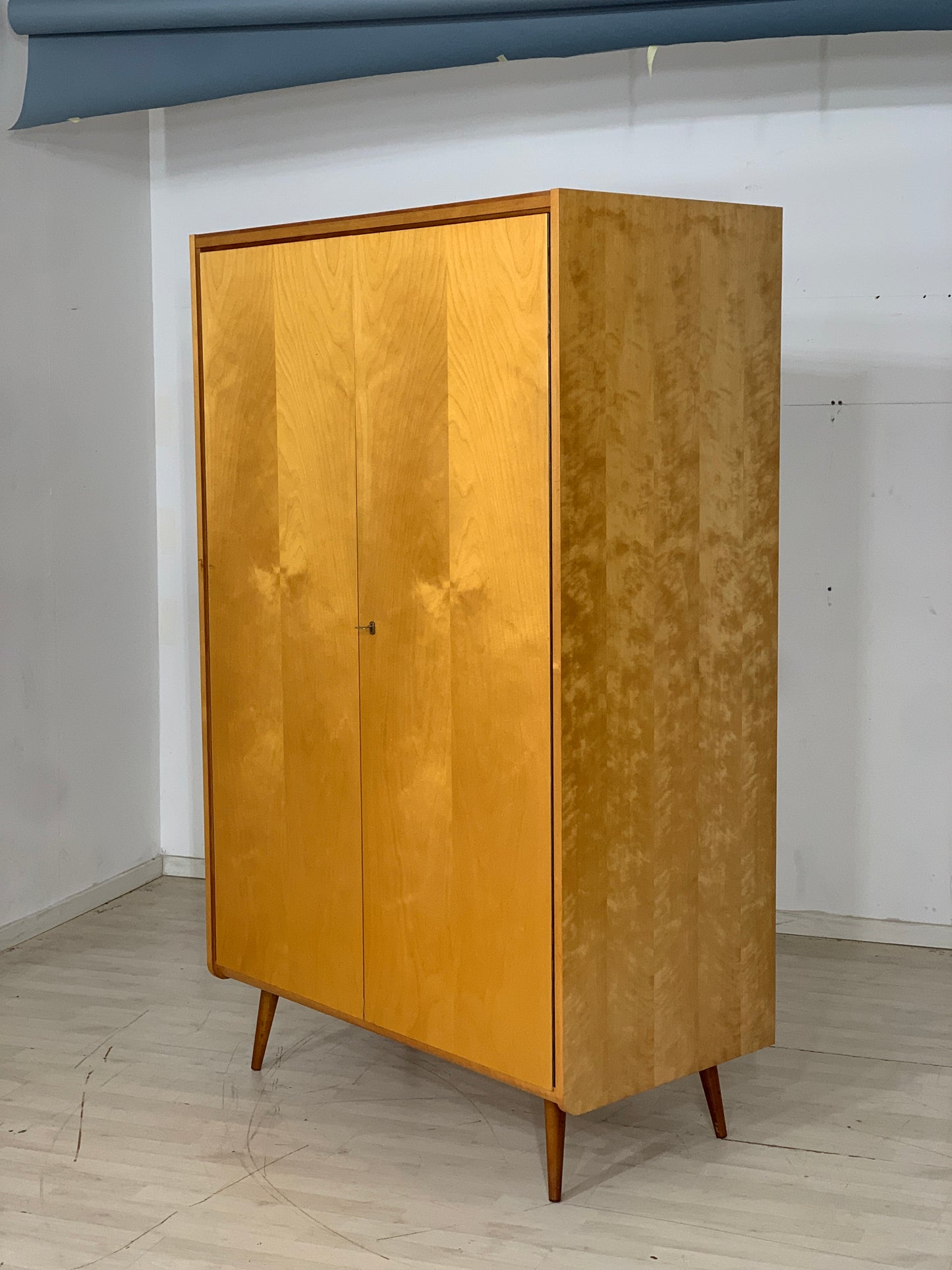 Mid Century Kleiderschrank Schrank Wardrobe Vintage