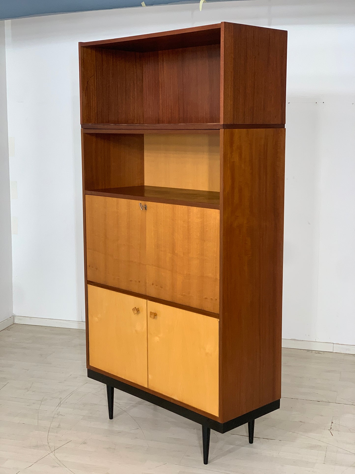 Mid Century Highboard Schrank Sekretär Vintage