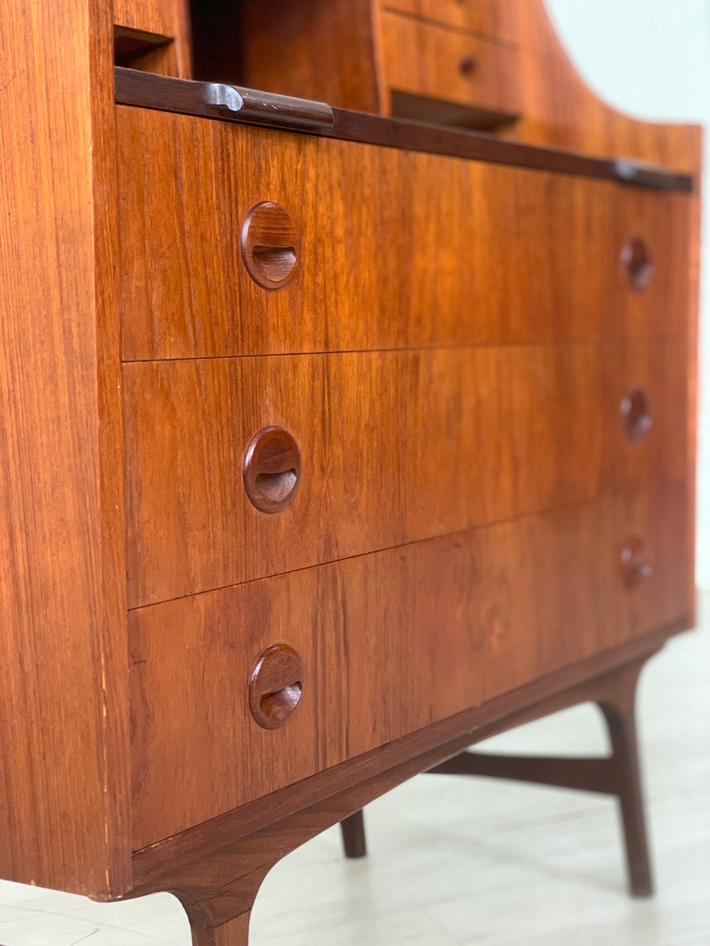 Danish Teak Sekretär Kommode Schrank Vintage