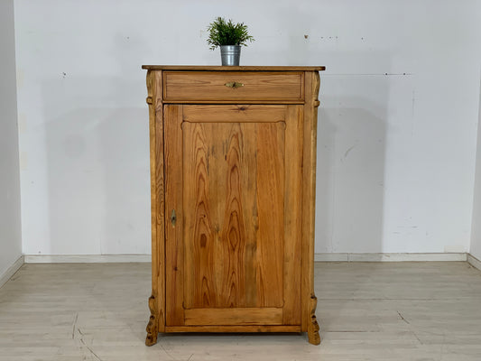Biedermeier Schrank Wäscheschrank Holz Vertiko um 1880