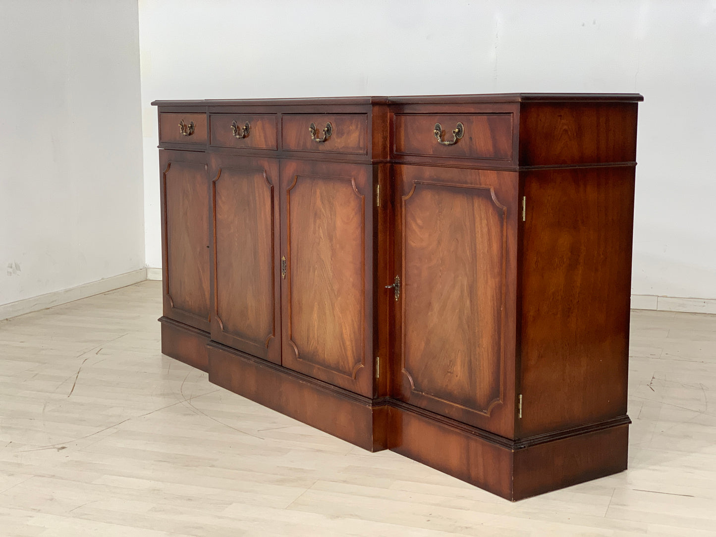 English Mahagoni Anrichte Schrank Sideboard Geschirschrank Vintage