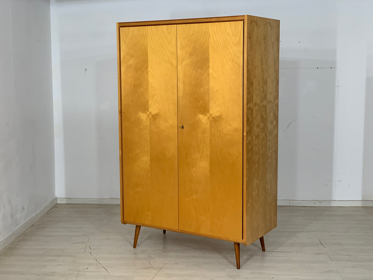 Mid Century Kleiderschrank Schrank Wardrobe Vintage