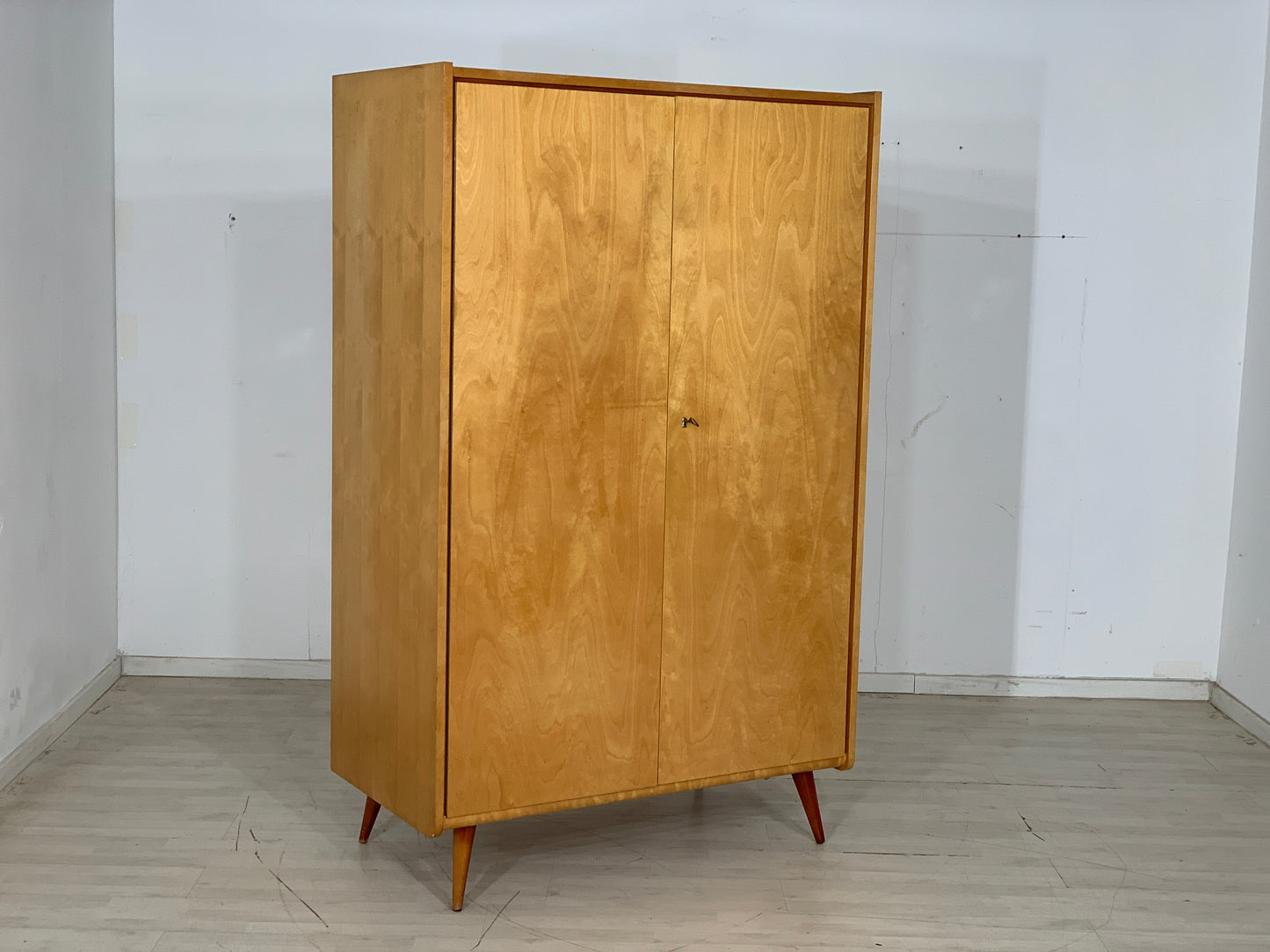 Mid Century Kleiderschrank Schrank Wardrobe Vintage