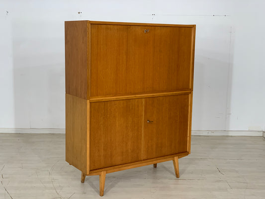 Mid Century Sekretär Schrank Highboard Vintage