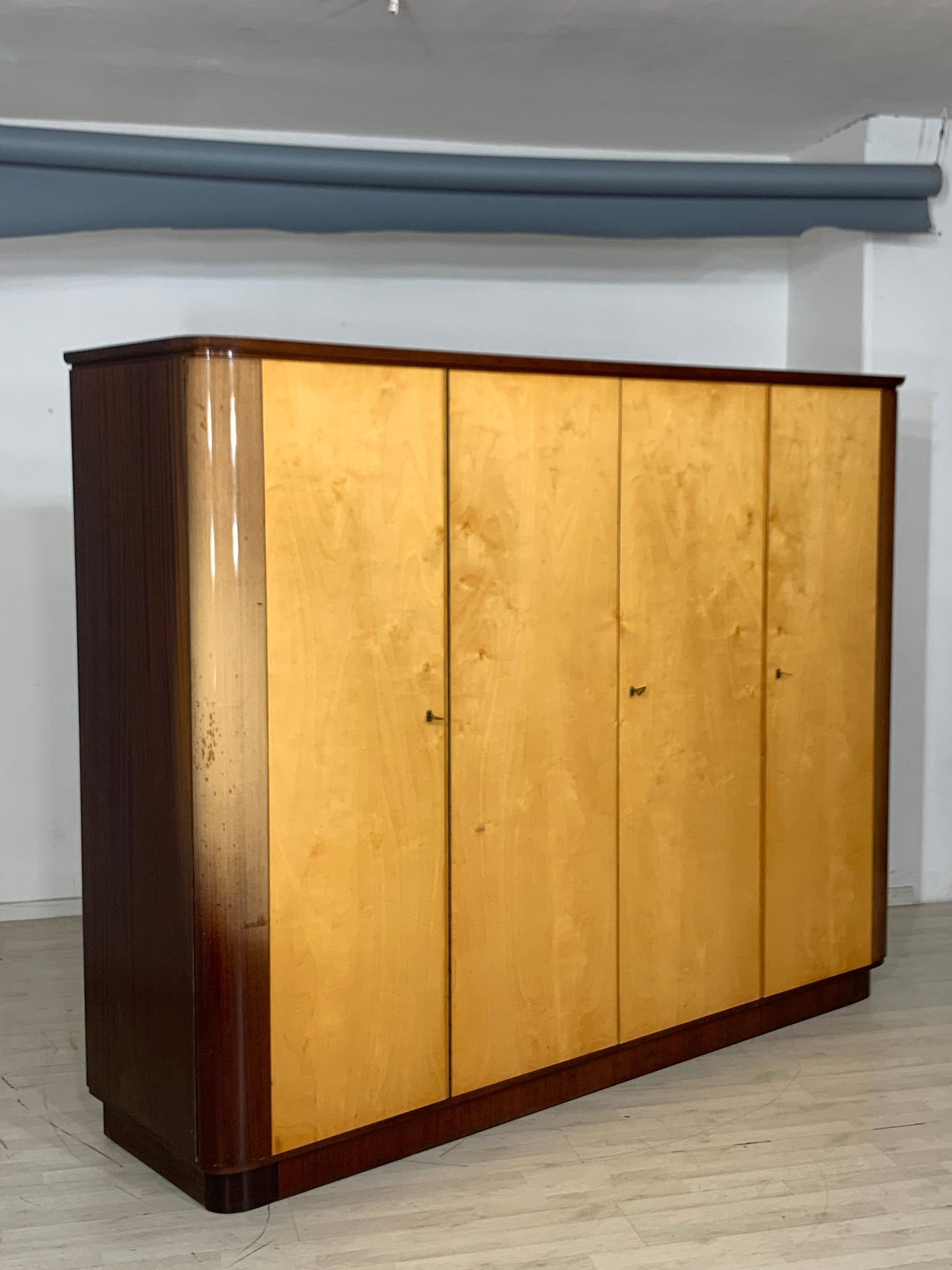 Mid Century Kleiderschrank Schrank Wardrobe Vintage