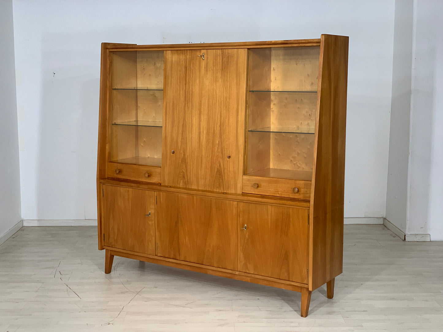 Mid Century Highboard Schrank Wohnzimmerschrank Vintage