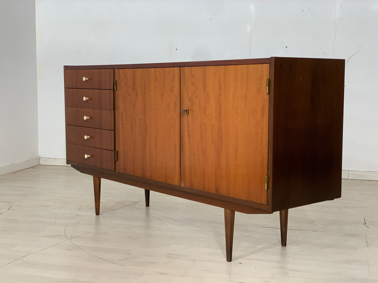 Mid Century Sideboard Schrank Kommode Vintage