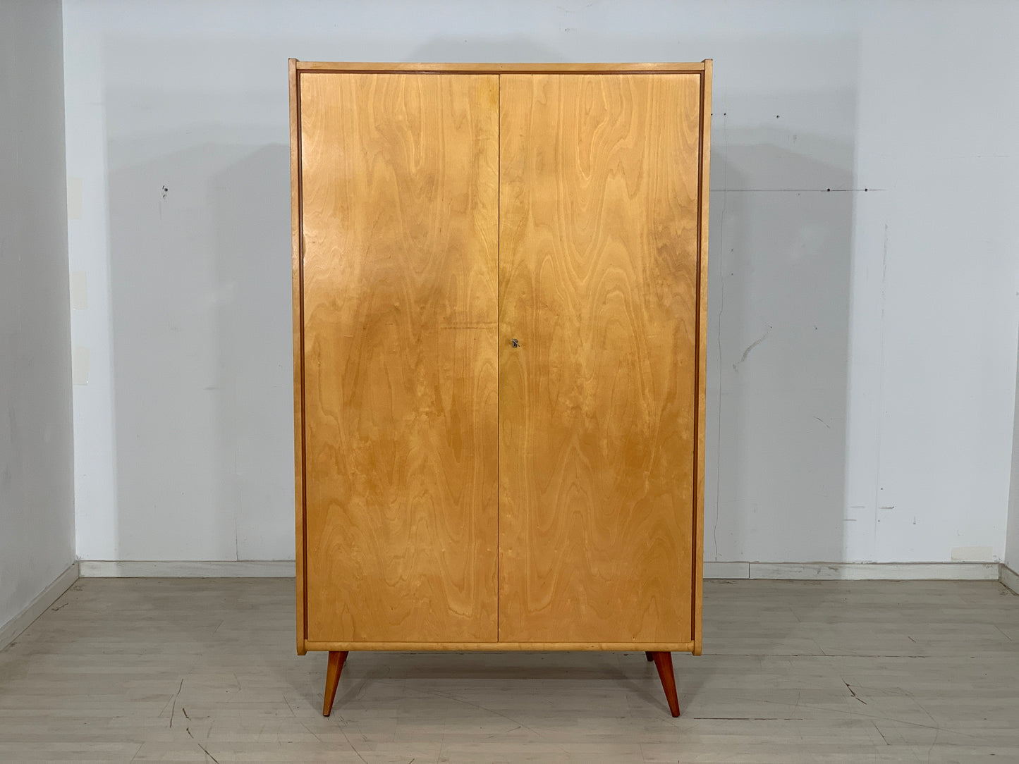 Mid Century Kleiderschrank Schrank Wardrobe Vintage