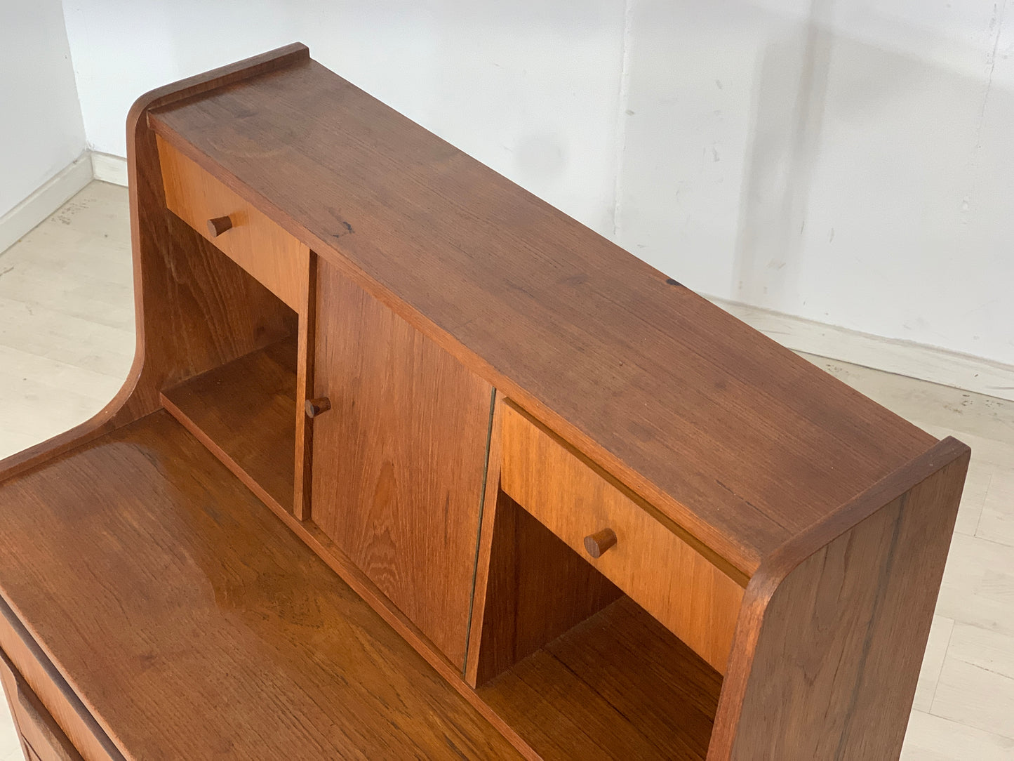 Danish Teak Sekretär Schreibschrank Kommode Schminktisch Vintage