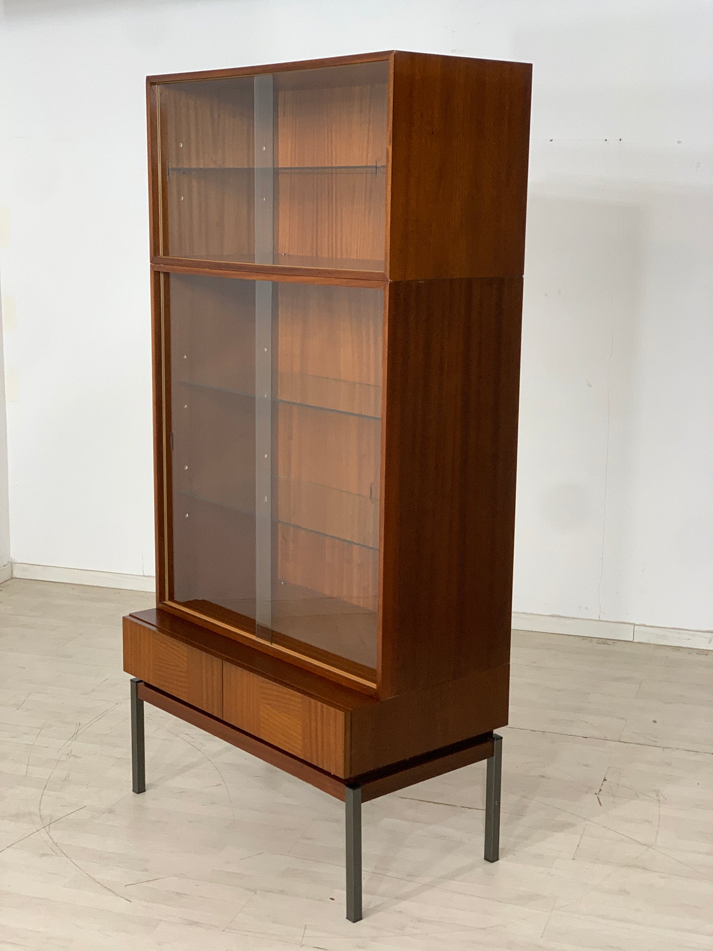 Mid Century Highboard Schrank Vitrine Wohnzimmerschrank Vintage