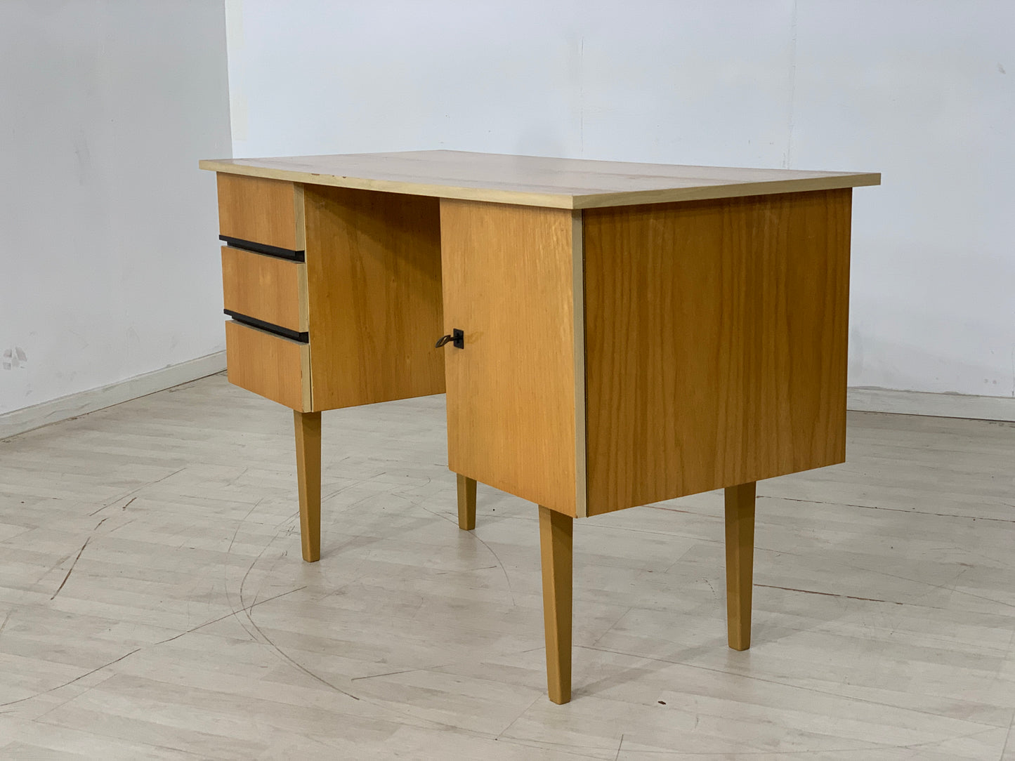 Mid Century Schreibtisch Tisch Desk Stuhl Schreibtischstuhl Vintage