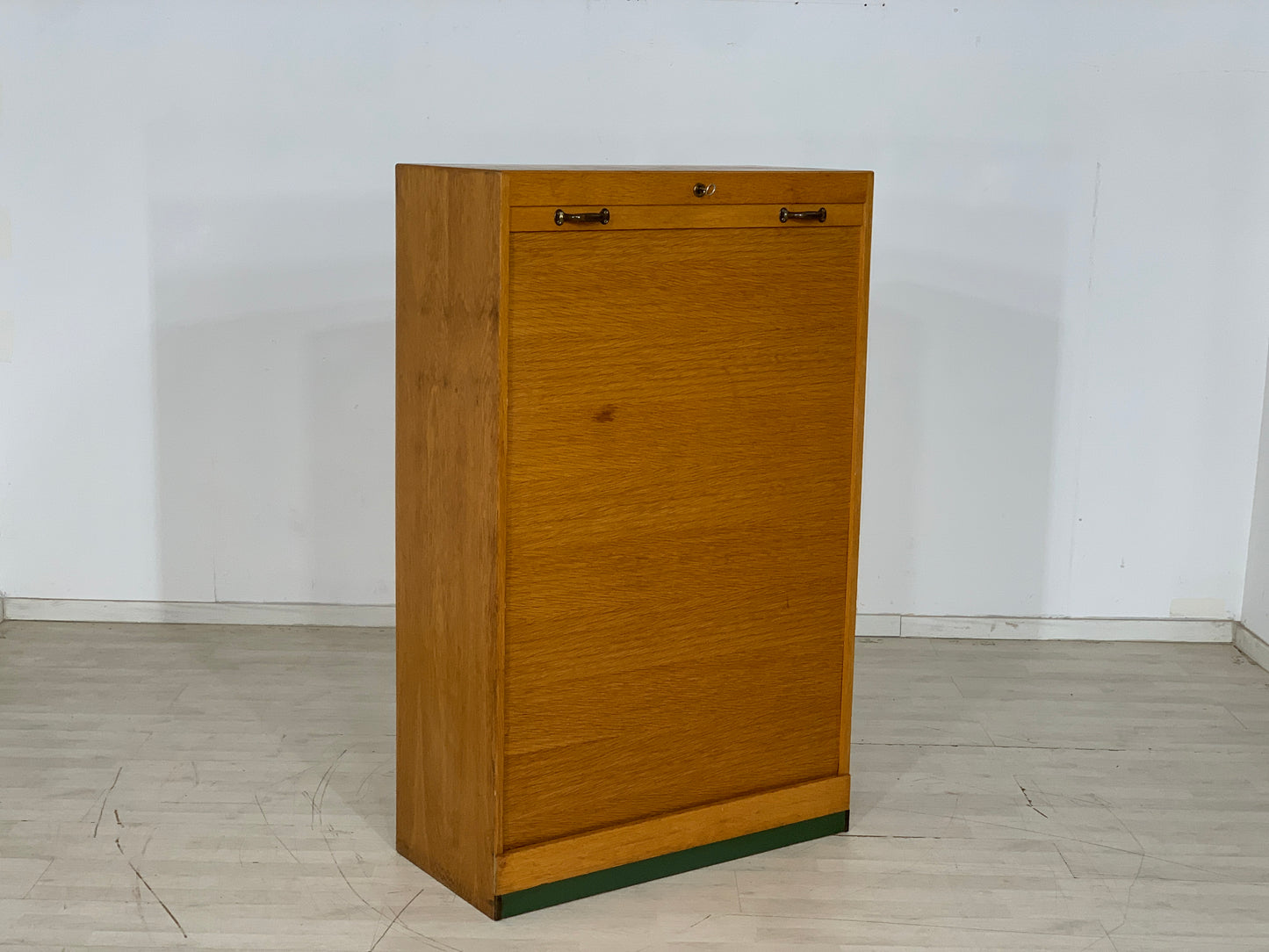 Mid Century Aktenschrank Schrank Rollschrank Vintage