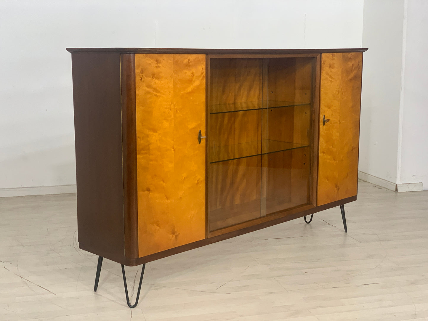 Mid Century Highboard Schrank Wohnzimmerschrank Vintage