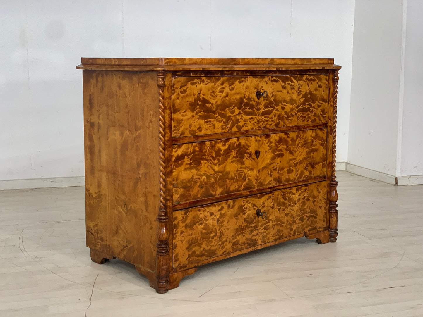 Biedermeier Kommode Schrank Wäscheschrank Antik