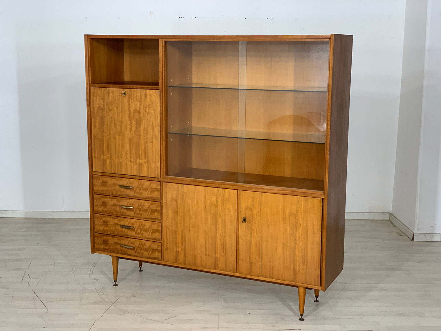 Mid Century Highboard Schrank Buffet Wohnzimmerschrank Vintage