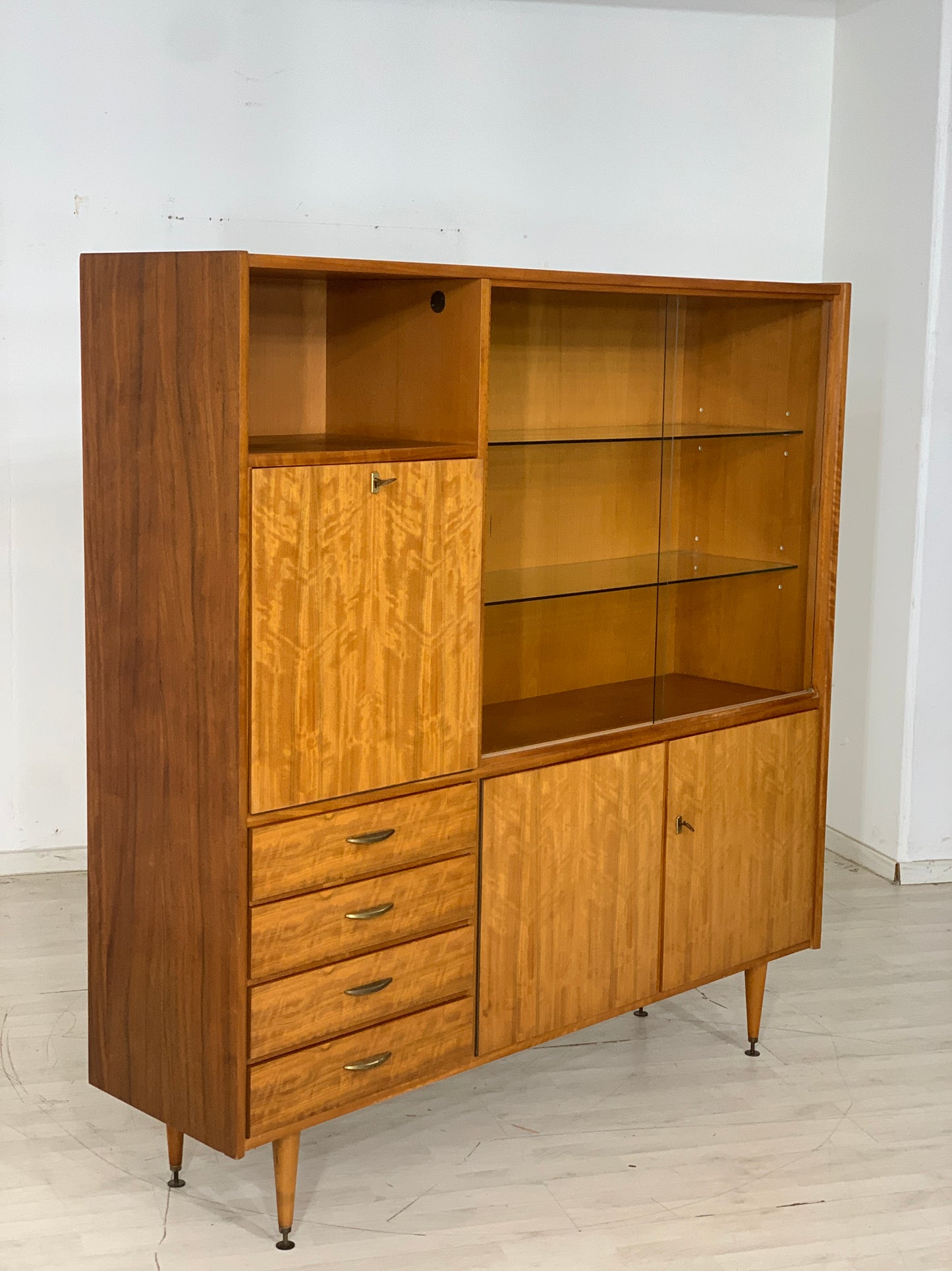 Mid Century Highboard Schrank Buffet Wohnzimmerschrank Vintage