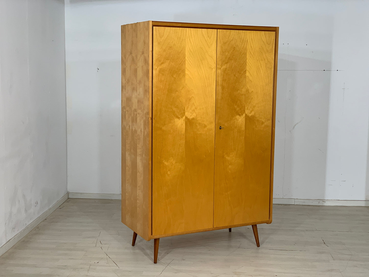 Mid Century Kleiderschrank Schrank Wardrobe Vintage