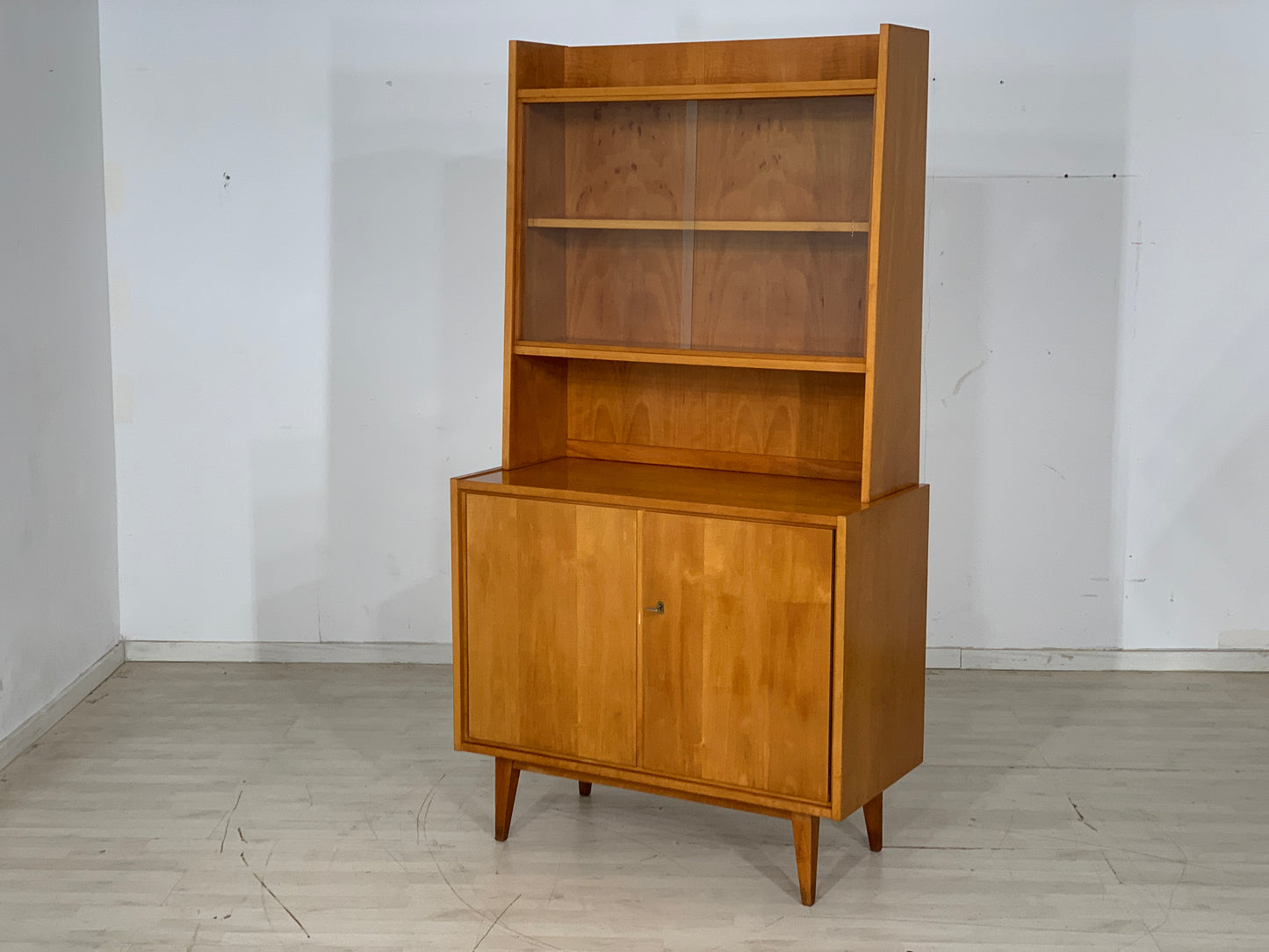 Mid Century Highboard Schrank Regal Vitrine Vintage