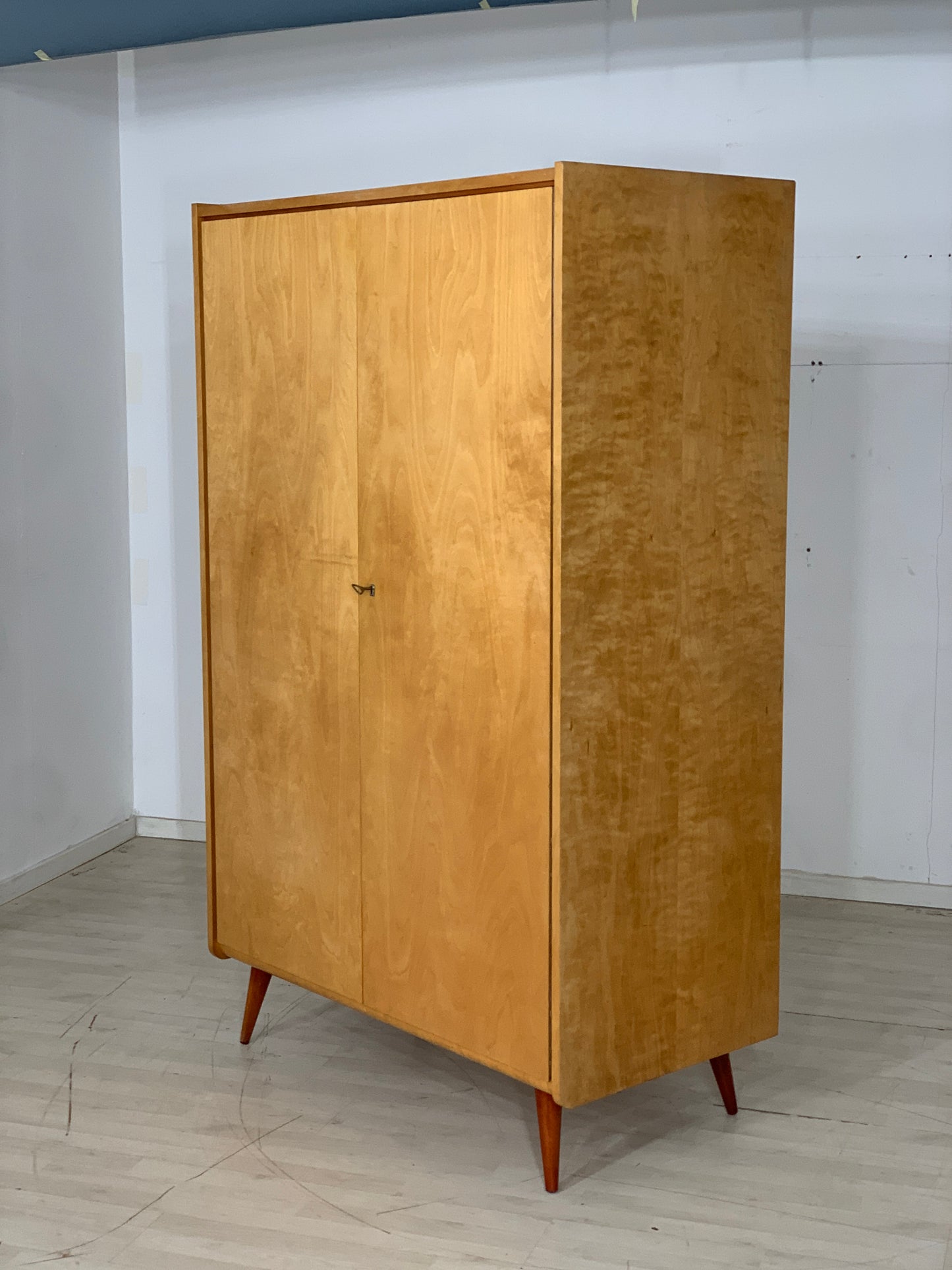 Mid Century Kleiderschrank Schrank Wardrobe Vintage