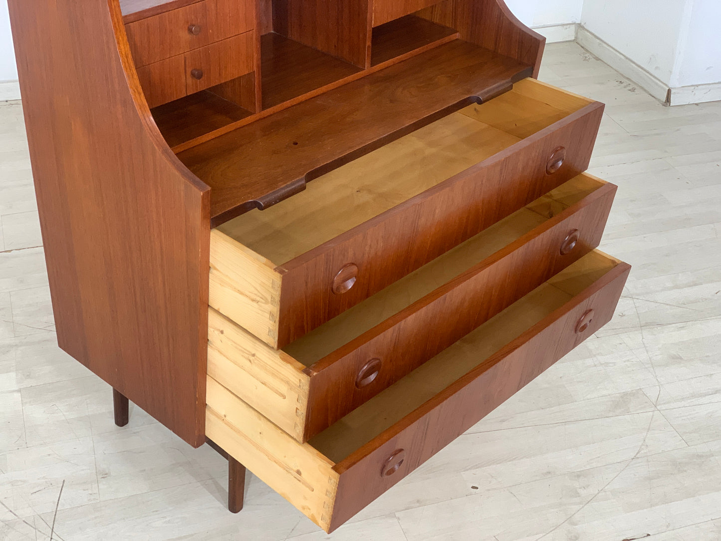 Danish Teak Sekretär Kommode Schrank Vintage