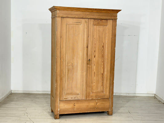 Gründerzeit Holz Schrank Kleiderschrank Wäscheschrank um 1900