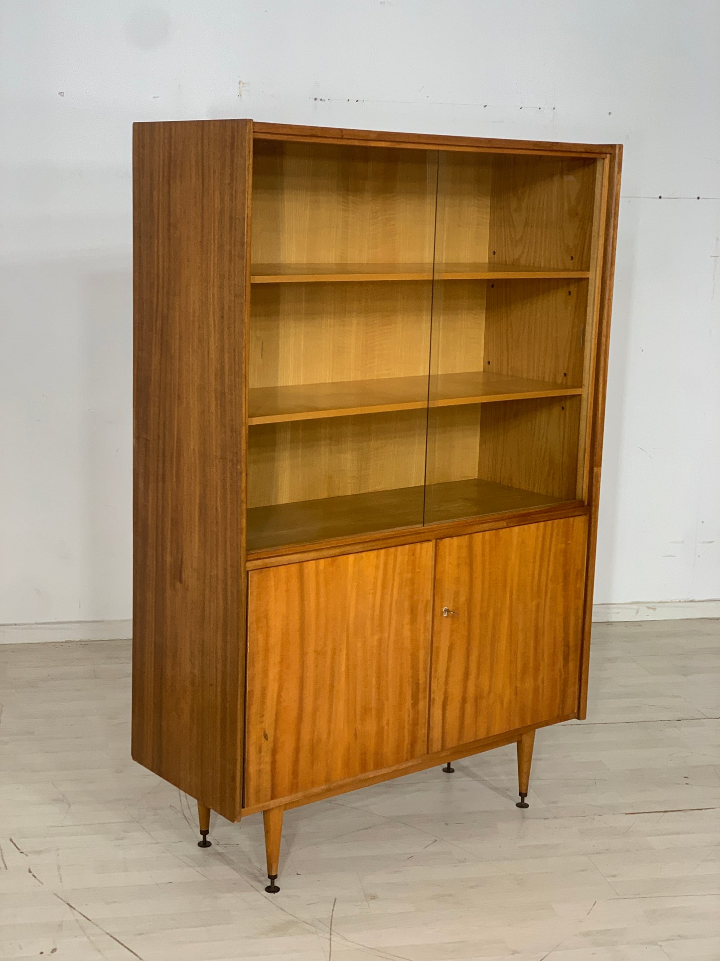 Mid Century Highboard Schrank Vitrine Vintage