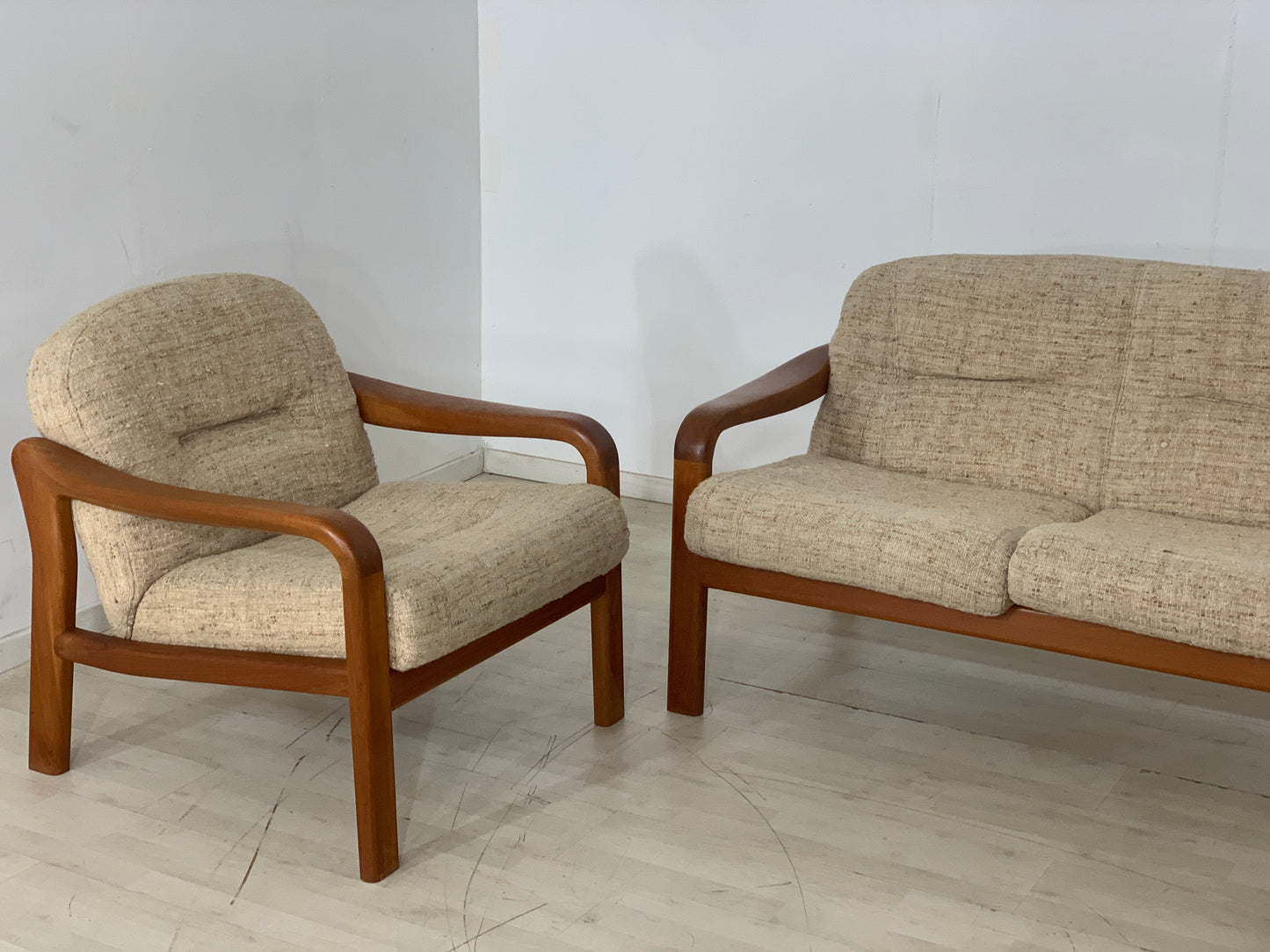 Danish Teak Sofa Couch Sessel Sofagarnitur Vintage