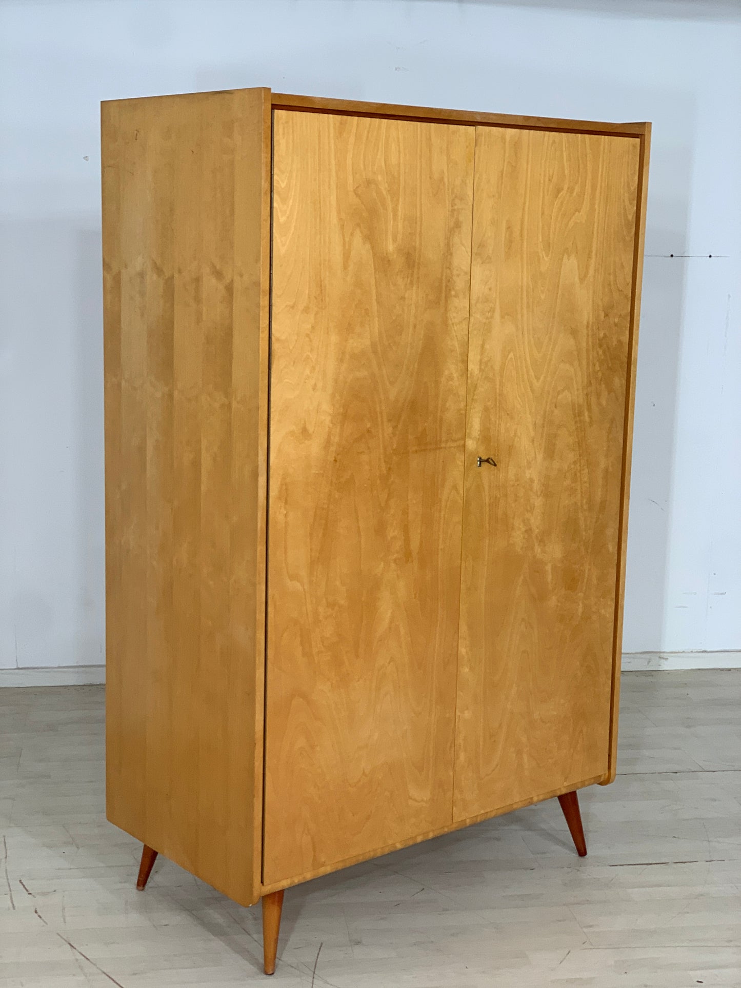 Mid Century Kleiderschrank Schrank Wardrobe Vintage