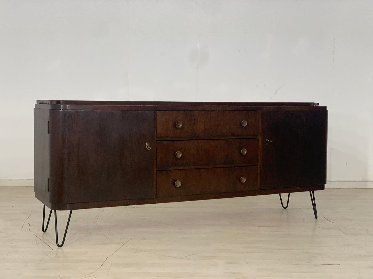 Mid Century Sideboard Schrank Kommode Vintage