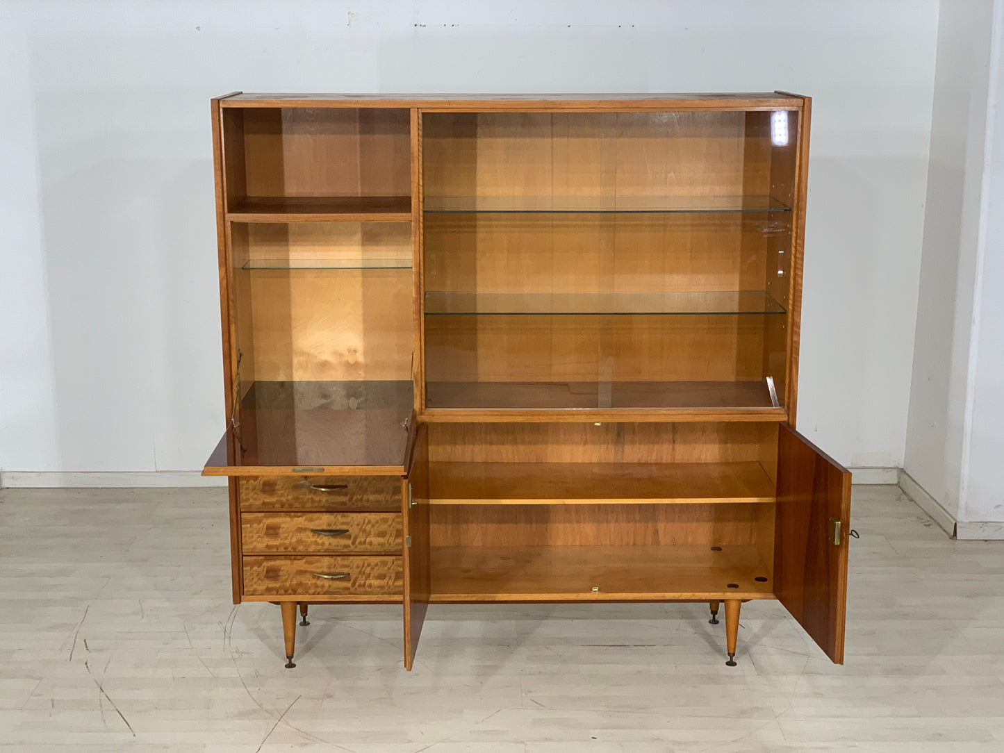 Mid Century Highboard Schrank Buffet Wohnzimmerschrank Vintage