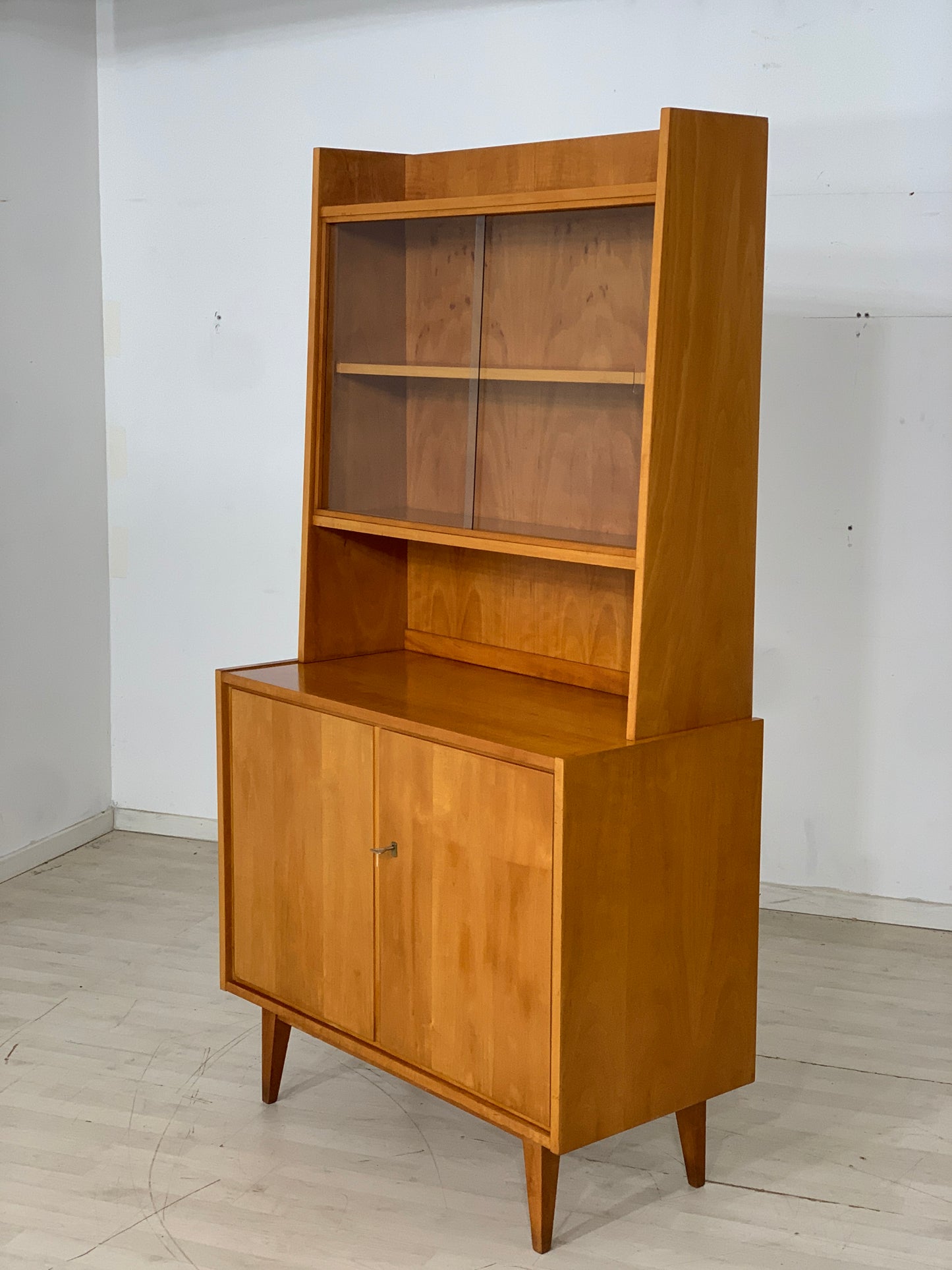 Mid Century Highboard Schrank Regal Vitrine Vintage