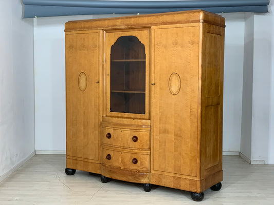 Jugendstil Kleiderschrank Schrank Wardrobe Vintage