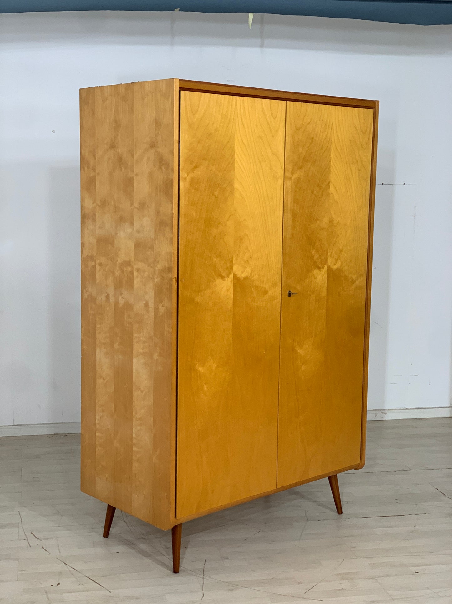 Mid Century Kleiderschrank Schrank Wardrobe Vintage