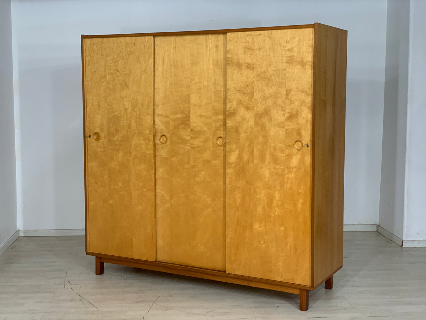 Mid Century Kleiderschrank Schrank Wardrobe Vintage