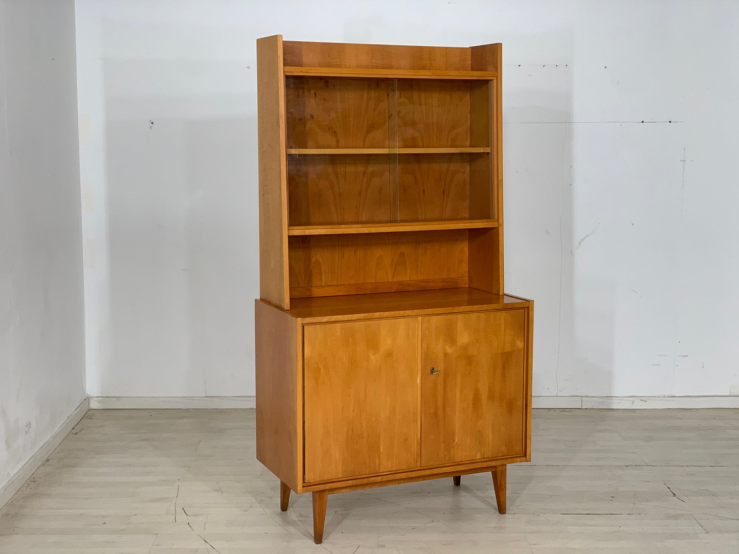 Mid Century Highboard Schrank Regal Vitrine Vintage