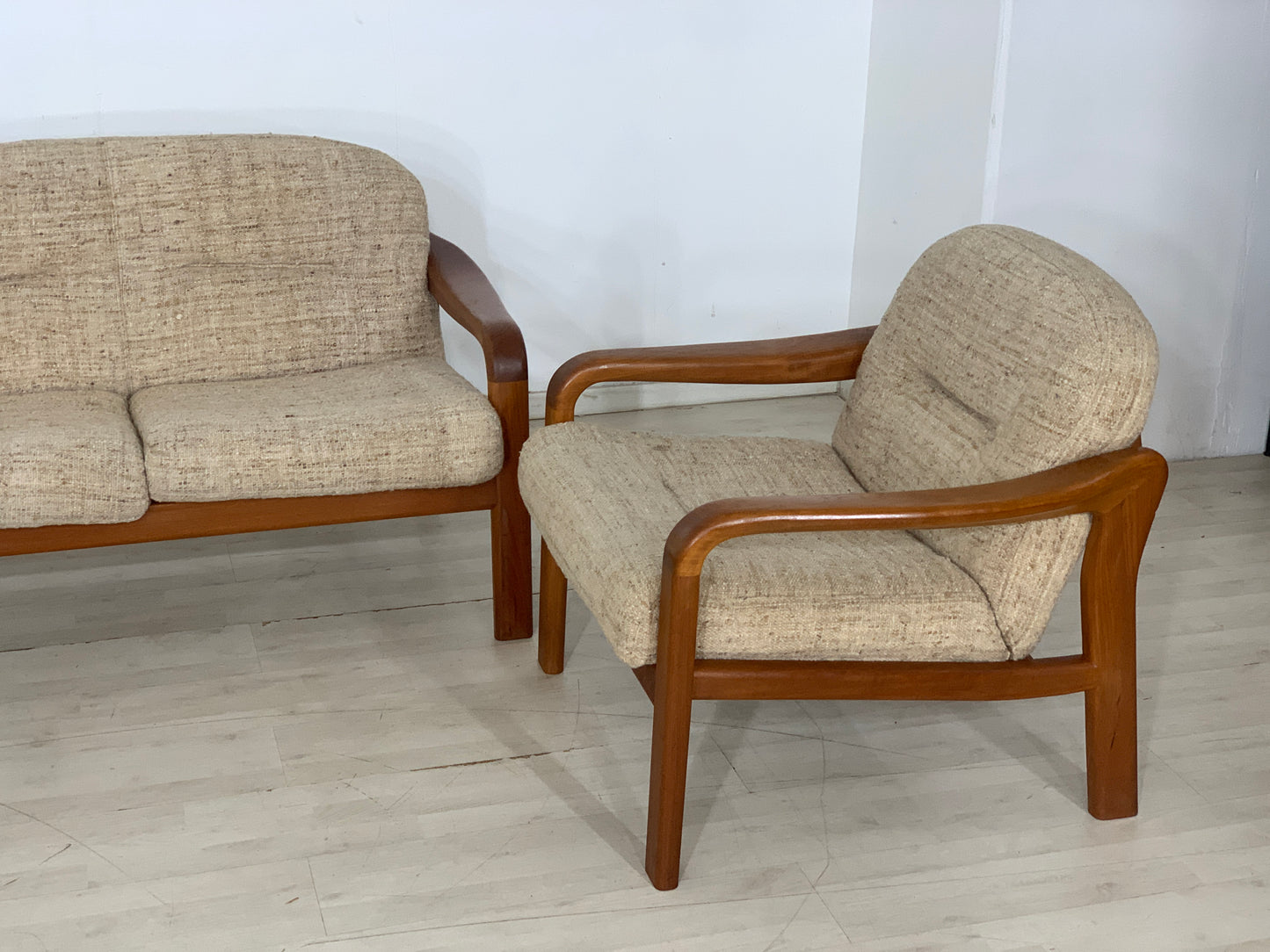 Danish Teak Sofa Couch Sessel Sofagarnitur Vintage