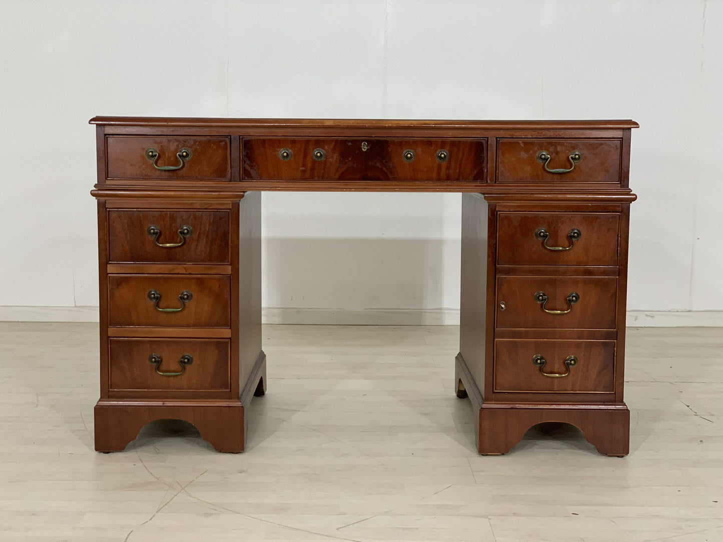 BUREAU DE STYLE COLONIAL ANGLAIS TABLE DE BUREAU TABLE DE TRAVAIL TABLE BUREAU VINTAGE