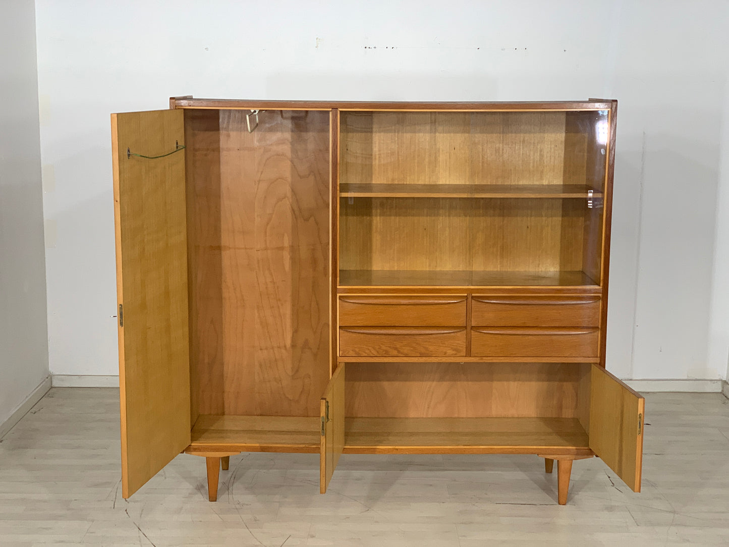 Mid Century Highboard Schrank Wohnzimmerschrank Vintage